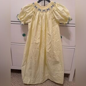 Amanda Remembered Homemade Children’s Clothing Bows Smocked Dress Size 5
